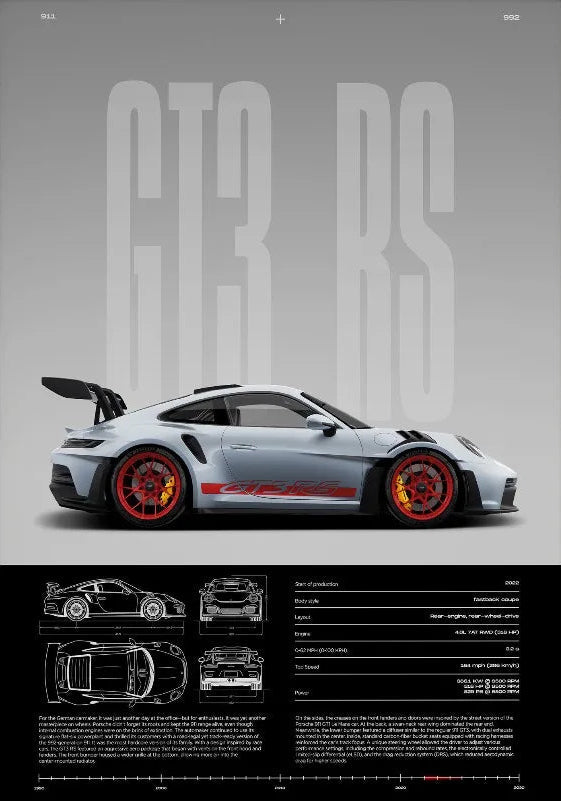 Porsche 911 992 Gt3Rs (Pyro Red Accent Package)