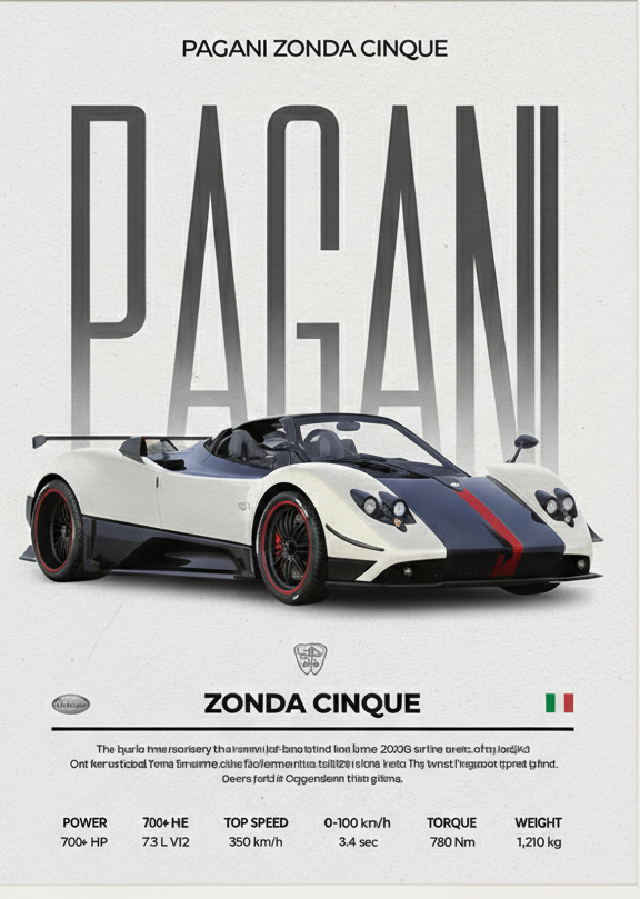 PAGANI ZONDA CINQUE