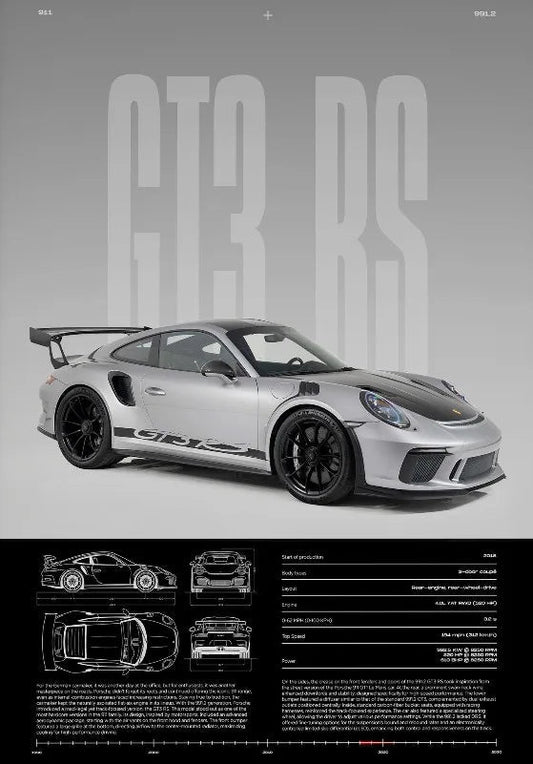 Porsche 911 991.2 Gt3Rs (silver)